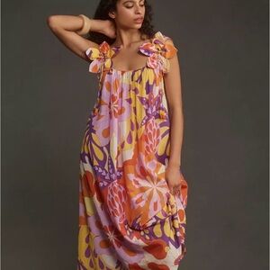 NWT FARM Rio Lee Floral Sleeveless Maxi Dress